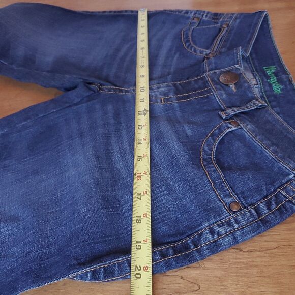 Wrangler Bootcut Embroidered Jeans Sz 5 Low Rise SAMPLE 30 x 33 Western Cowgirl - Picture 12 of 14